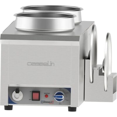 Casselin Bagnomaria - 2 x 7,5L Acciaio inox - Bagno maria per salsa Casselin Bagnomaria - 2 x 7,5L Acciaio inox - Bagno maria per salsa