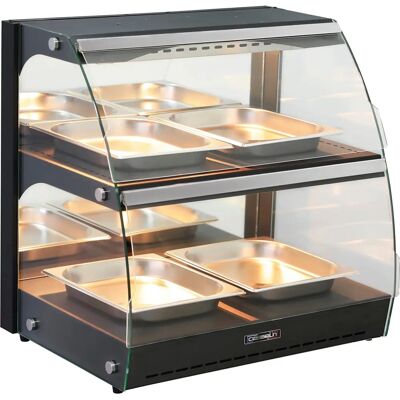Casselin Vetrina riscaldante - 100L - Autoservizio - Nero - Espositore Casselin Vetrina riscaldante - 100L - Autoservizio - Nero - Espositore
