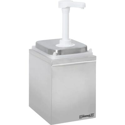 Pompa per salsa neutra Casselin - 2 L - Acciaio inox Pompa per salsa neutra Casselin - 2 L - Acciaio inox