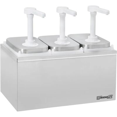 Pompa per salse neutra Casselin 3 x 2L Pompa per salse neutra Casselin 3 x 2L