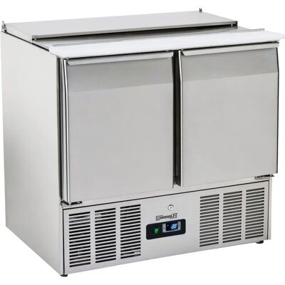 Casselin Saladette en Inox 2 Portes - 900mm Profondeur - Publicité Casselin Saladette en Inox 2 Portes - 900mm Profondeur - Publicité