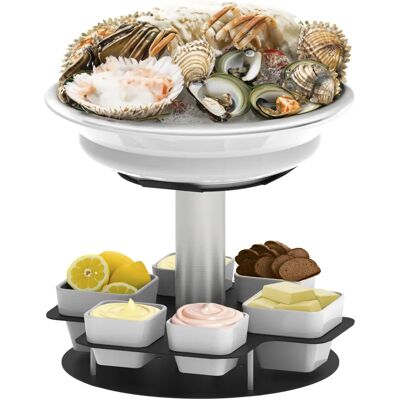 Espositore di Frutti di Mare Casselin - Rotante - Ciotola in Porcellana 395mm Espositore di Frutti di Mare Casselin - Rotante - Ciotola in Porcellana 395mm