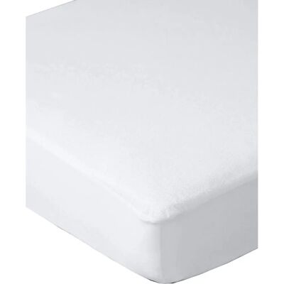 Vertbaudet Waterproof Thermo-Regulating Mattress Protector - White Vertbaudet Waterproof Thermo-Regulating Mattress Protector - White