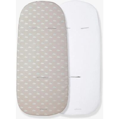 VERTBAUDET Pack de 2 housses de protection - Ajustement universel pour nacelles et poussettes VERTBAUDET Pack de 2 housses de protection - Ajustement universel pour nacelles et poussettes