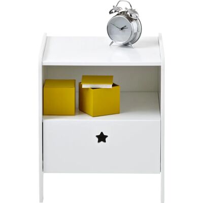 Vertbaudet Sirius White Nightstand - Nightstand Vertbaudet Sirius White Nightstand - Nightstand