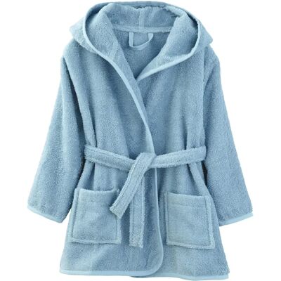 Vertbaudet Children's Light Blue Hooded Bathrobe - Children’s Bathrobe Vertbaudet Children's Light Blue Hooded Bathrobe - Children’s Bathrobe