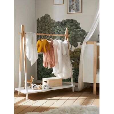 Portant à vêtements tipi blanc Vertbaudet - Porte-vêtements avec étagères Portant à vêtements tipi blanc Vertbaudet - Porte-vêtements avec étagères