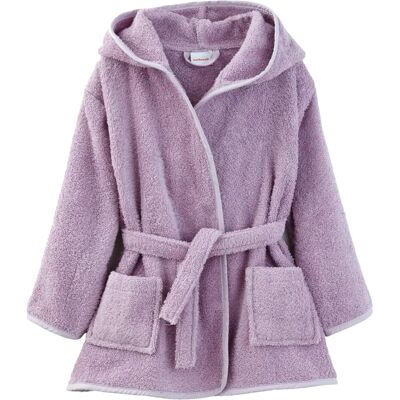 Vertbaudet Kid's Hoodie Cotton Terry Bathrobe - 6A - Purple Vertbaudet Kid's Hoodie Cotton Terry Bathrobe - 6A - Purple