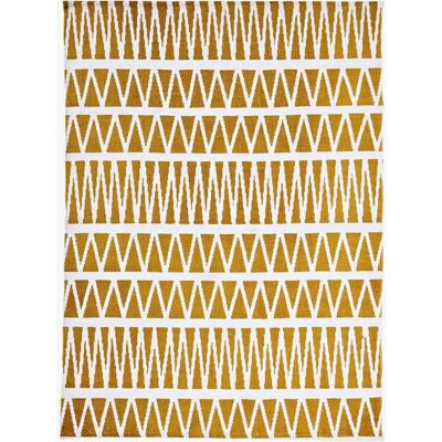 Tapete retangular amarelo com motivos gráficos - Vertbaudet Tapete retangular amarelo com motivos gráficos - Vertbaudet