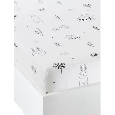 Vertbaudet Baby Fitted Sheet - Forest Magic - Cotton, Elastic Corners Vertbaudet Baby Fitted Sheet - Forest Magic - Cotton, Elastic Corners