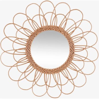 Espelho de rattan Vertbaudet Hélios - Marrom - Espelho de parede Espelho de rattan Vertbaudet Hélios - Marrom - Espelho de parede