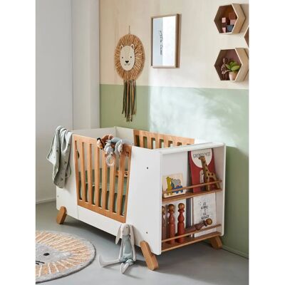 Cuna de bebé Vertbaudet con barrera desmontable y almacenamiento - Cuna Cuna de bebé Vertbaudet con barrera desmontable y almacenamiento - Cuna