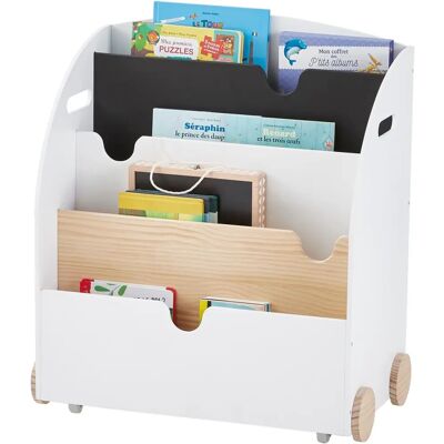 Estante Móvel Branco Vertbaudet - Estante para Crianças com Rodas - LIN... Estante Móvel Branco Vertbaudet - Estante para Crianças com Rodas - LIN...