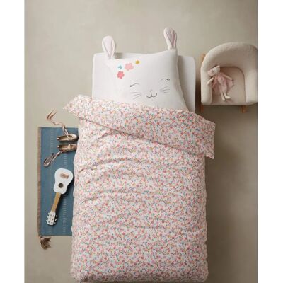 Vertbaudet Bunny Romantic Duvet Cover Set - Kids Bedding Vertbaudet Bunny Romantic Duvet Cover Set - Kids Bedding