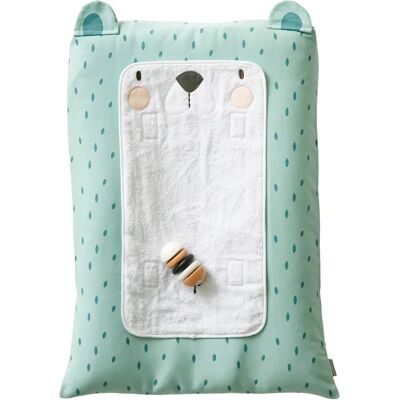 Funda para colchón cambiador Oso verde - 72X49 - Vertbaudet Funda para colchón cambiador Oso verde - 72X49 - Vertbaudet