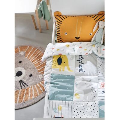Tapis de jeu Jungle baby patchwork multicolore - Vertbaudet Tapis de jeu Jungle baby patchwork multicolore - Vertbaudet