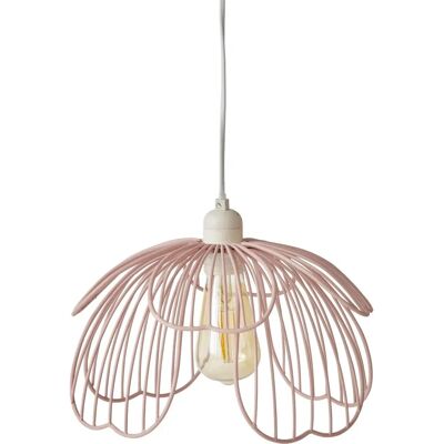 Pantalla de lámpara de flor de metal rosa - Lámpara colgante Pantalla de lámpara de flor de metal rosa - Lámpara colgante