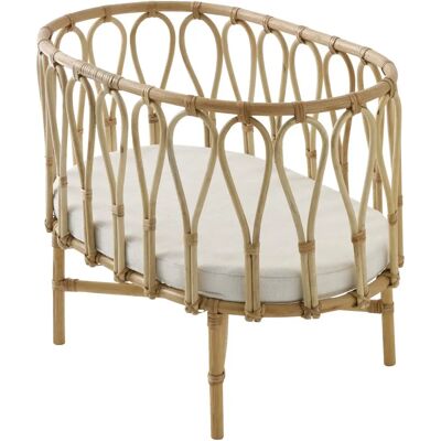 Lit poupée Vertbaudet - Rotin vintage - 50x30x39 cm Lit poupée Vertbaudet - Rotin vintage - 50x30x39 cm