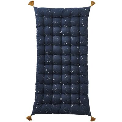 Vertbaudet Blue Dark Pompom Floor Mat - Kid's Play & Resting Space Vertbaudet Blue Dark Pompom Floor Mat - Kid's Play & Resting Space