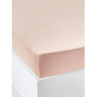 VERTBAUDET Pink Child's Fitted Sheet - Chat Waou - 90x140 - Bedding Sheet VERTBAUDET Pink Child's Fitted Sheet - Chat Waou - 90x140 - Bedding Sheet