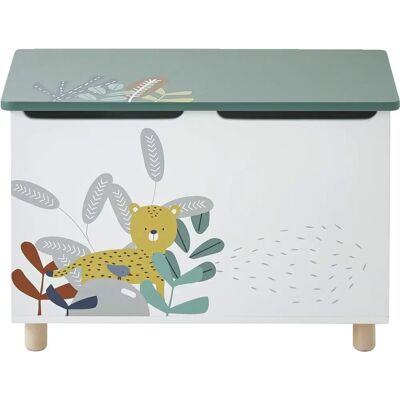 Vertbaudet Jungle Paradise Toy Chest - Safe, Easy to Assemble, MDF Vertbaudet Jungle Paradise Toy Chest - Safe, Easy to Assemble, MDF