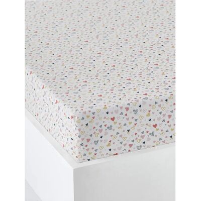 Drap-housse enfant Coeurs en Fête Vertbaudet - Parure de lit Drap-housse enfant Coeurs en Fête Vertbaudet - Parure de lit
