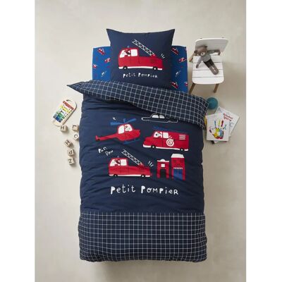 Vertbaudet Child Duvet Cover Set - Firefighter Theme - Multiple Sizes Vertbaudet Child Duvet Cover Set - Firefighter Theme - Multiple Sizes