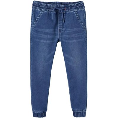 Pantalon jogger en molleton effet denim Vertbaudet - Pantalon Pantalon jogger en molleton effet denim Vertbaudet - Pantalon