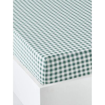 Drap-housse enfant Happy'ramide blanc/vert Vertbaudet - Literie Drap-housse enfant Happy'ramide blanc/vert Vertbaudet - Literie
