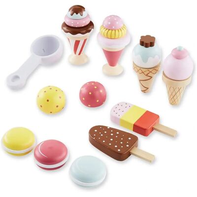 Set de Glaces en Bois Vertbaudet - Multicolore - Jeu Enfant Set de Glaces en Bois Vertbaudet - Multicolore - Jeu Enfant