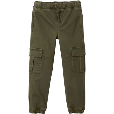 Vertbaudet Boys' Cargo Pants - Elastic Waist - Multi Pockets - Cotton/Elastane Vertbaudet Boys' Cargo Pants - Elastic Waist - Multi Pockets - Cotton/Elastane
