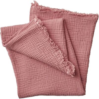 Vertbaudet Organic Cotton Gauze Baby Blanket - Pink - Baby Blanket Vertbaudet Organic Cotton Gauze Baby Blanket - Pink - Baby Blanket