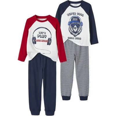 Vertbaudet Ivory Boy's 2-Pack Music Pajamas - Pyjamas Vertbaudet Ivory Boy's 2-Pack Music Pajamas - Pyjamas