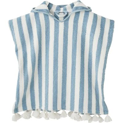 Vertbaudet Baby Blue Striped Personalized Bath Poncho - Baby Towel Poncho Vertbaudet Baby Blue Striped Personalized Bath Poncho - Baby Towel Poncho