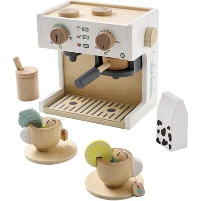 Machine à café et à thé en bois Vertbaudet - Ensemble cuisine jouet - Publicité Machine à café et à thé en bois Vertbaudet - Ensemble cuisine jouet - Publicité