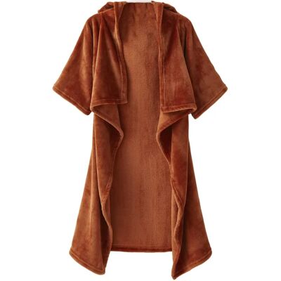 Vertbaudet Orange Animal Hooded Blanket - Plush Blanket Vertbaudet Orange Animal Hooded Blanket - Plush Blanket