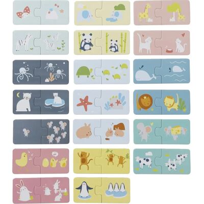 VERTBAUDET Familias de Animales Puzzle - Juego Educativo Infantil VERTBAUDET Familias de Animales Puzzle - Juego Educativo Infantil