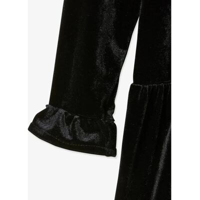 Vertbaudet Black Velvet Girl Party Dress - Dress Vertbaudet Black Velvet Girl Party Dress - Dress