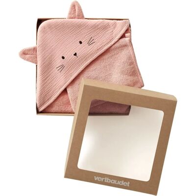 Capuche de bain bébé en coton bio Vertbaudet - 100x100 - Doux et écologique Capuche de bain bébé en coton bio Vertbaudet - 100x100 - Doux et écologique