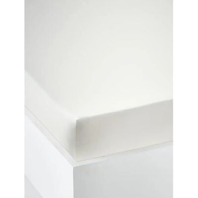 Vertbaudet White Cotton Fitted Sheet - Bedding Type Vertbaudet White Cotton Fitted Sheet - Bedding Type