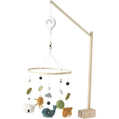 Móbile musical Mini Zoo Vertbaudet - Decoração de berço Móbile musical Mini Zoo Vertbaudet - Decoração de berço