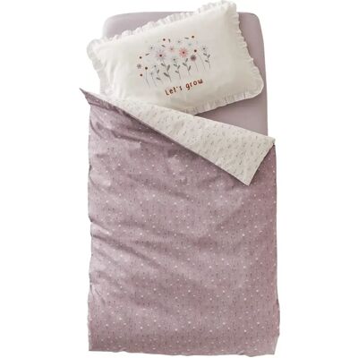 Housse de couette bébé réversible Vertbaudet - Fleurs - 80x120cm Housse de couette bébé réversible Vertbaudet - Fleurs - 80x120cm