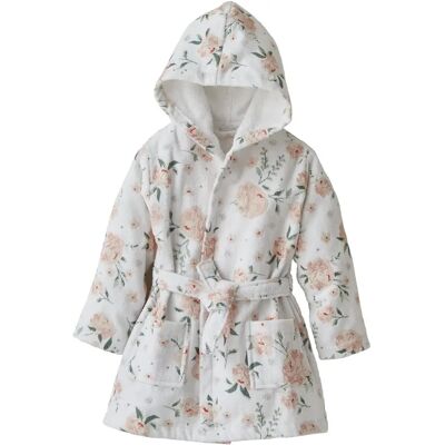 VERTBAUDET Baby Rose Personalizable Hooded Bathrobe VERTBAUDET Baby Rose Personalizable Hooded Bathrobe