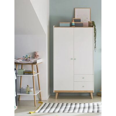 VERTBAUDET Guarda-roupa Doble Confetti Branco - Guarda-roupa VERTBAUDET Guarda-roupa Doble Confetti Branco - Guarda-roupa