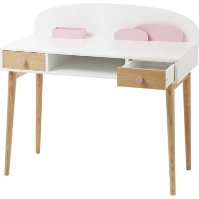 Escritorio infantil Vertbaudet - Acabado en madera natural - Gran superficie de trabajo Escritorio infantil Vertbaudet - Acabado en madera natural - Gran superficie de trabajo