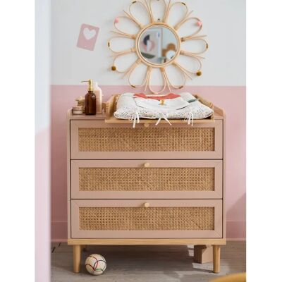 Cômoda de Rattan Rosa Vertbaudet - Móveis Infantiles Cômoda de Rattan Rosa Vertbaudet - Móveis Infantiles