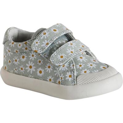 Vertbaudet Baby Girl Blue Daisy Print Tennis Shoes Vertbaudet Baby Girl Blue Daisy Print Tennis Shoes
