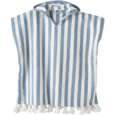 Vertbaudet Kids' Blue Striped Bath Poncho - Kids' Bath Poncho Vertbaudet Kids' Blue Striped Bath Poncho - Kids' Bath Poncho