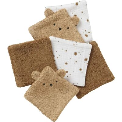 VERTBAUDET Lot de 6 lingettes lavables - gaze de coton et molleton - Soins du bébé - Publicité VERTBAUDET Lot de 6 lingettes lavables - gaze de coton et molleton - Soins du bébé - Publicité