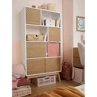 Estante Vertbaudet - Branco claro/bicolor - Móvel de armazenamento Estante Vertbaudet - Branco claro/bicolor - Móvel de armazenamento